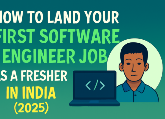 Land Your First Software Engineer Job as a Fresher in India