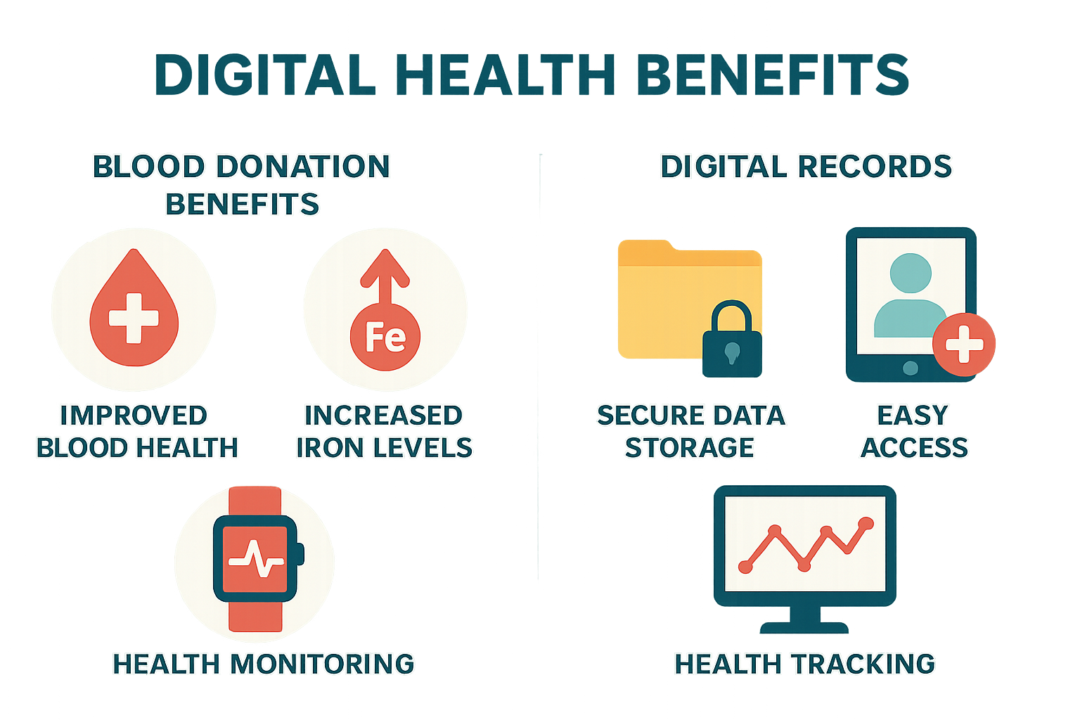 Health benefits of using MediMapster for blood donation and medical record management